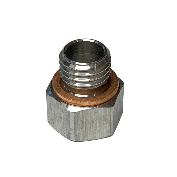 M12x1.5 To 1/8" NPT Gauge Sensor Thread Reducer Adapter