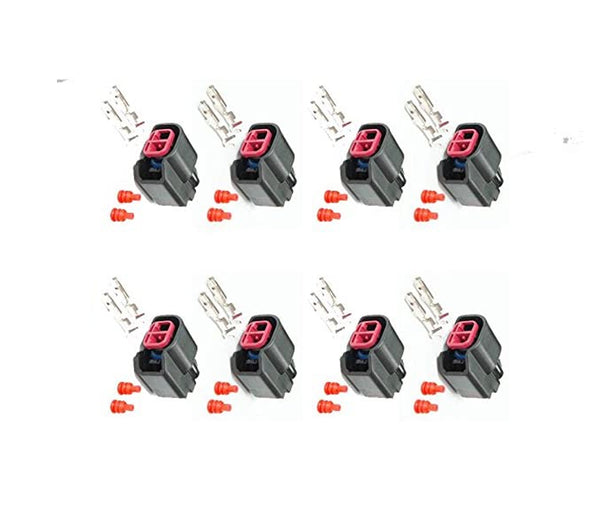 8x EV6 / EV14/ USCAR Fuel Injector Connector Kits