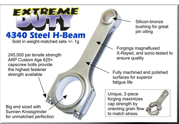 Eagle BMW E36 Extreme-Duty Connecting Rods 135mm M20 M50NV M52 S50 S52